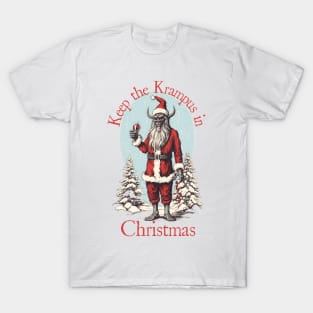 Keep the Krampus in Christmas - Christmas Novelty Design T-Shirt